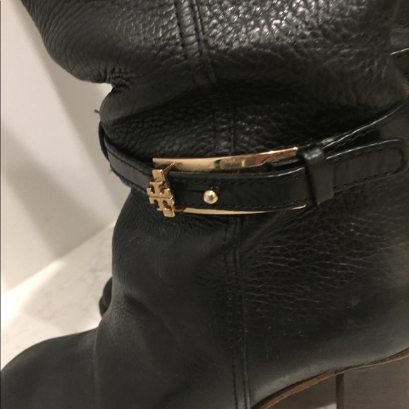 Tory Burch “Jenna” Black Leather Knee High Boots - Picture 8 of 8